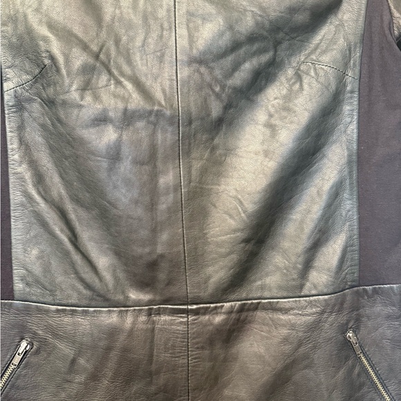 Halogen Black Leather Mini Dress - Picture 3 of 5